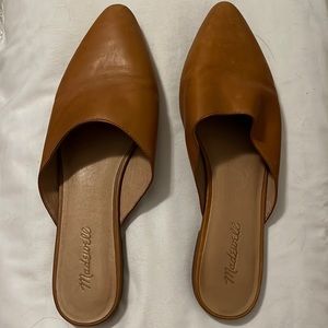 Madewell Remi Brown Leather Mule Size 10